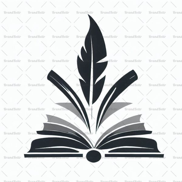Offenes Buch und Feder